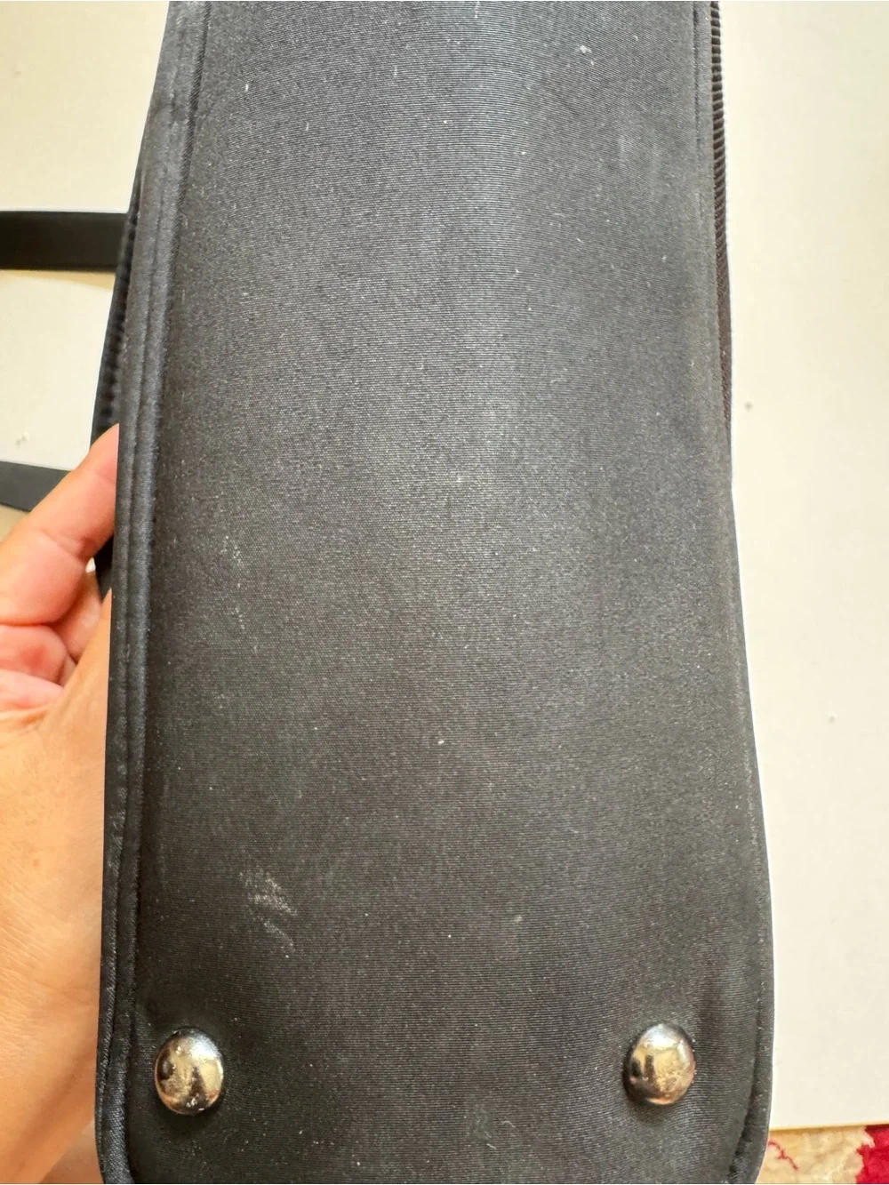 Brookstone Black Nylon Tote Bag